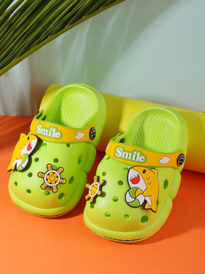 PASSION PETALS Boys & Girls Slip on Clogs(Green, 2.5-3)