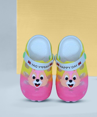 RANGOLI FASHIONS Boys & Girls Slip on Clogs(Pink, 2 - 2.5 Years)