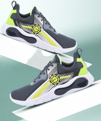 CAMPUS Boys & Girls Lace Running Shoes(Grey, 10 - 11 Years)