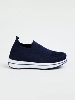 MAX Boys Slip on Walking Shoes(Dark Blue, 9-9.5 YEARS)