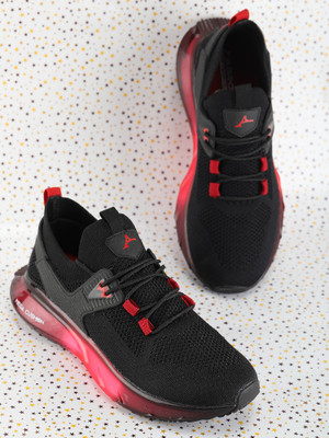 Abros Boys Lace Running Shoes(Black, 7.5-8Y)