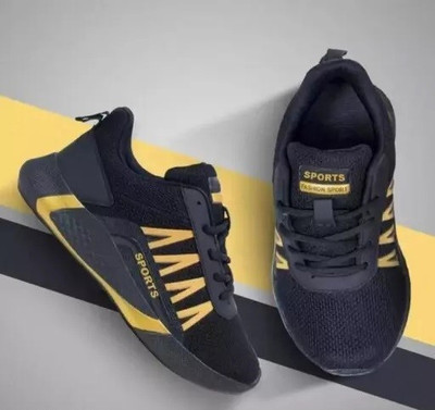 DRACKFOOT Boys Lace Sneakers(Black, 11-12 Years)