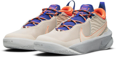 NIKE Boys & Girls Drawstring Basketball Shoes(Beige, 11-12 Years)