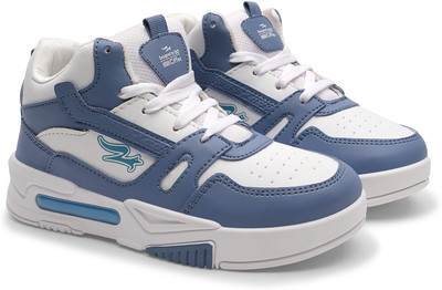 DURUKY Boys & Girls Lace Sneakers(Light Blue, 4-4.5 Years)