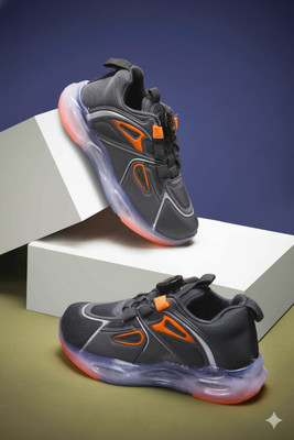 N2PRO Boys & Girls Drawstring Sneakers(Grey, 7-8 YEARS)