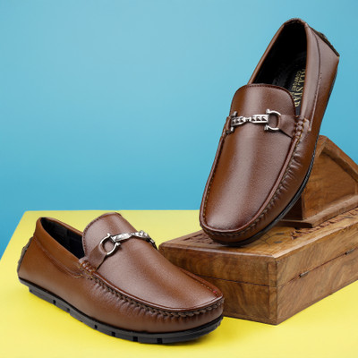 Rudrascape Loafers For Men(Brown , 10)