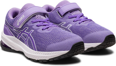 Asics Boys Velcro Running Shoes(Purple, 5 - 5.5 Years)