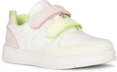 Bubblegummers Boys & Girls Velcro Sneakers(White)