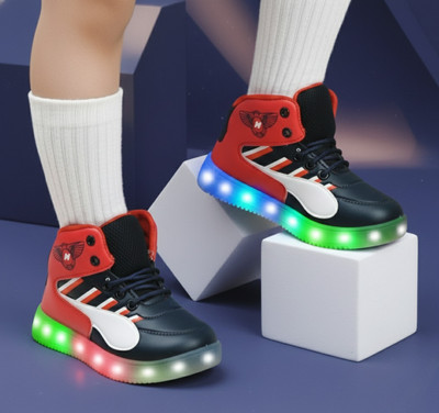 Hooh Boys & Girls Velcro Sneakers(Multicolor, 7-8 Years)