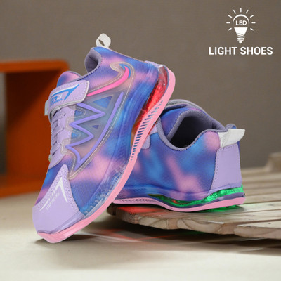 Birde Boys & Girls Lace Walking Shoes(Purple, 5-5.5 YEARS)