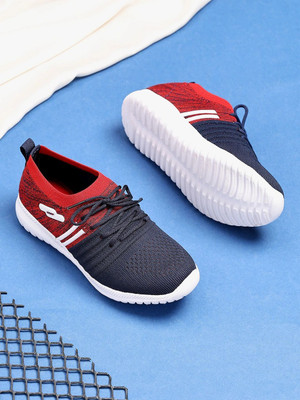 TRASE Boys & Girls Lace Running Shoes(Red, 8-9 Years)