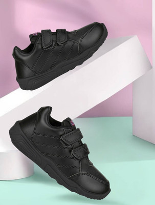 jootiyapa Boys & Girls Lace Sneakers(Black, 7-8-YEARS)
