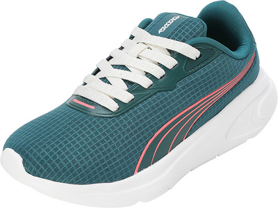 PUMA Boys & Girls Lace Running Shoes(Green, 9 - 10 Years)