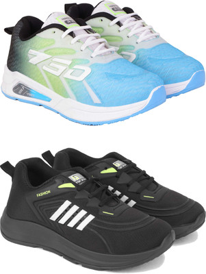 Pennen Boys Lace Running Shoes(Black, 7-8 Years)