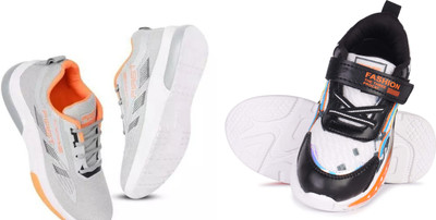 New Oranie Boys Slip on Casual Boots(Grey, 4.5-5.5)