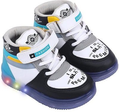 Prattle Foot Boys & Girls Velcro Sneakers(Multicolor, 4-4.5YR)