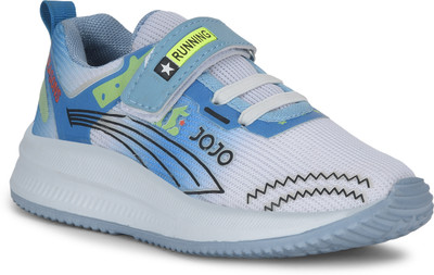 Jojo Shoes Boys & Girls Velcro Walking Shoes(Blue, 4-4.5 Years)