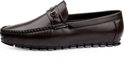 DEALSINJAIPUR Boys Slip on Loafers(Brown, 24 ABOVE)