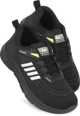 Pennen Boys & Girls Lace Running Shoes(Black, 7-8 Years)