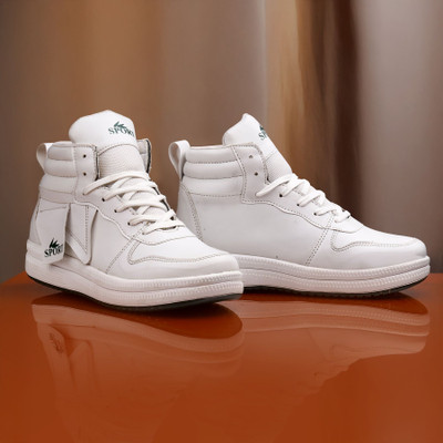 Deals4you Boys Lace Sneakers(White)