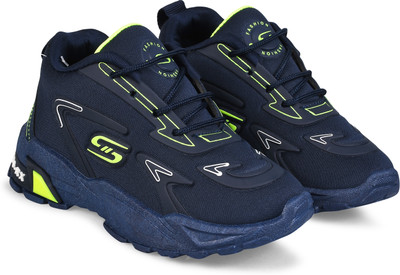 KINGSANDQUEENS Boys & Girls Lace Running Shoes(Dark Blue, 2.5-3 Years)