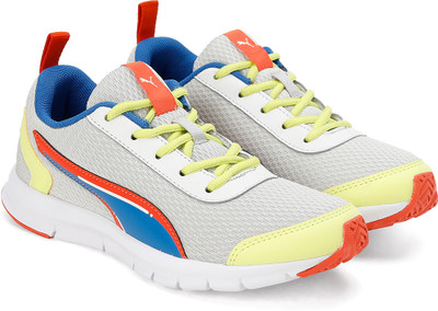 PUMA Racer Pre-School V1 Boys & Girls Lace Sneakers(Grey, 11-12 Years)