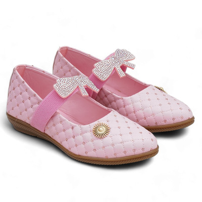 Edee Girls Slip on Ballerinas(Pink, 6 To 6.5 Years)