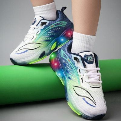 BOOMER CUBS Boys & Girls Lace Sneakers(Green, 3.5-4 Years)