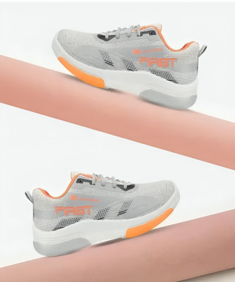 HOOH - Now comfort in fashion Boys & Girls Lace Running Shoes(Grey, 6-7 Years)