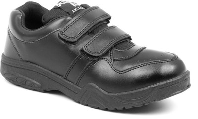 asian Boys & Girls Lace School Shoes(Black, 8-9 Years)