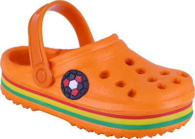 Fut fettoe Boys & Girls Slip on Casual Boots(Orange, 2.5-3 YEAR)