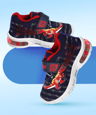 Miss & Chief Boys & Girls Velcro Running Shoes(Red, 15-18)