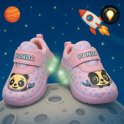 jootiyapa Kung Fu Panda Boys & Girls Velcro Sneakers(Pink, 1.5-2)