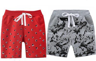 Totily Short For Boys Casual Solid Cotton Blend(Multicolor, Pack of 3)