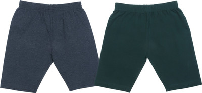 FASHA Short For Boys & Girls Casual Solid Cotton Lycra(Multicolor, Pack of 2)