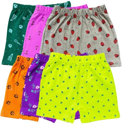 DIAZ Short For Baby Boys & Baby Girls Casual Printed Cotton Blend(Multicolor, Pack of 6)