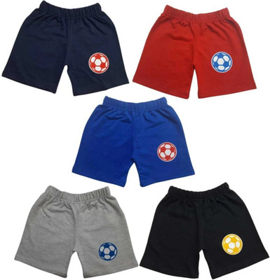 LE FASHION Short For Baby Boys Casual Printed Pure Cotton(Multicolor, Pack of 5)