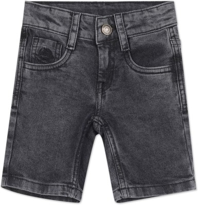 U.S. POLO ASSN. Short For Baby Boys Casual Solid Pure Cotton(Black, Pack of 1)