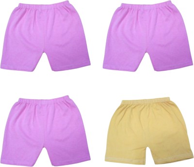Seyor Short For Boys Casual Solid Pure Cotton(Multicolor, Pack of 4)
