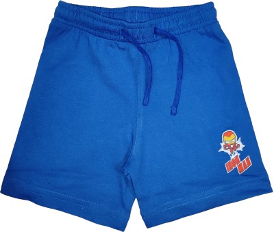 BodyCare Short For Boys Casual Solid Cotton Blend(Blue, Pack of 1)