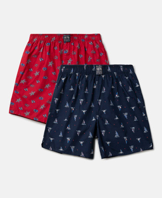 JOCKEY Short For Boys Casual Printed Pure Cotton(Multicolor, Pack of 2)
