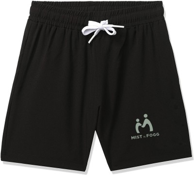 MIST N FOGG Short For Boys Casual Printed Polyester(Black, Pack of 1)