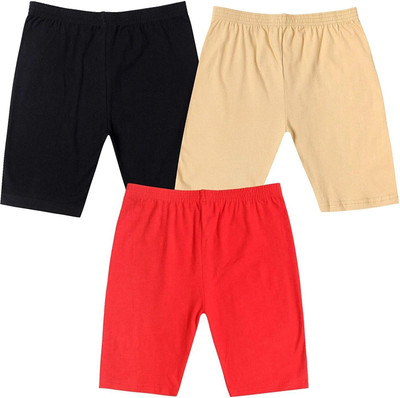 NEEORT TREND Short For Boys Casual Solid Cotton Blend(Multicolor, Pack of 3)