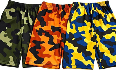FAIROZA FASHION Short For Boys & Girls Sports Military Camouflage Polyester(Multicolor, Pack of 3)