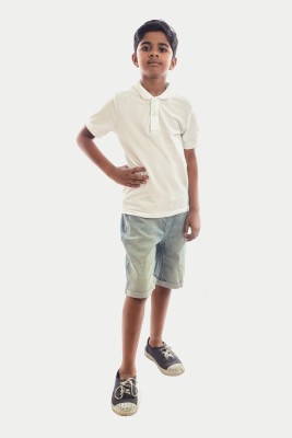 Rad prix Short For Boys Casual Dyed/Washed Pure Cotton(Blue, Pack of 1)