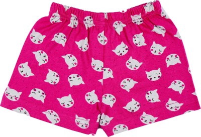 BodyCare Short For Baby Girls Casual Printed Cotton Blend(Pink, Pack of 1)