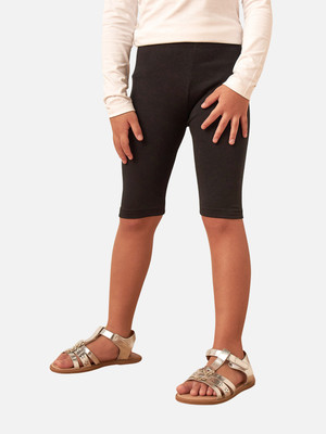 JUNIORS by Babyshop Short For Girls Casual Solid Pure Cotton(White, Pack of 1)