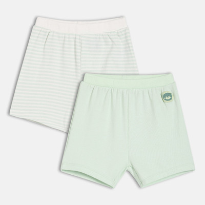 MINI KLUB Short For Baby Boys Casual Self Design Pure Cotton(Multicolor, Pack of 2)