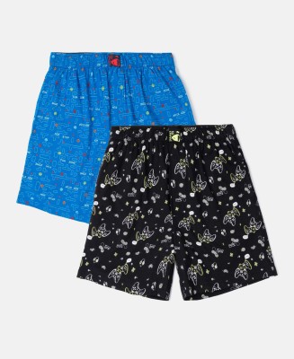 JOCKEY Short For Boys Casual Printed Pure Cotton(Multicolor, Pack of 2)