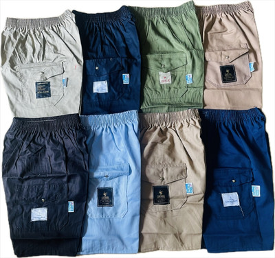 Cauchy Short For Boys & Girls Sports Solid Cotton Blend(Multicolor, Pack of 3)